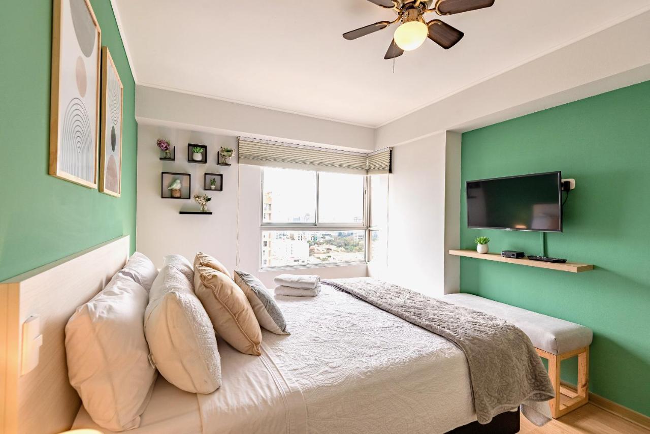 Alu Apartments - Limit With Miraflores Panoramic City View Лима Экстерьер фото