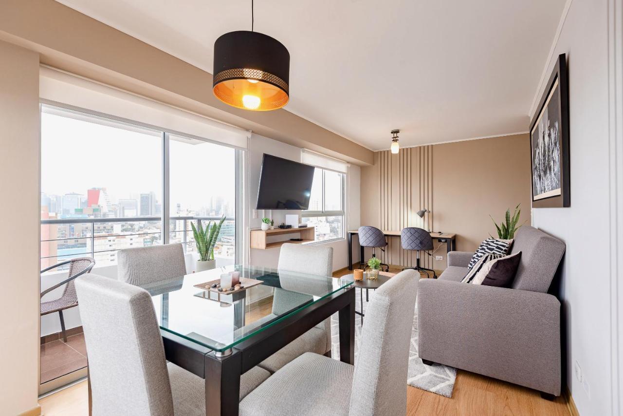 Alu Apartments - Limit With Miraflores Panoramic City View Лима Экстерьер фото