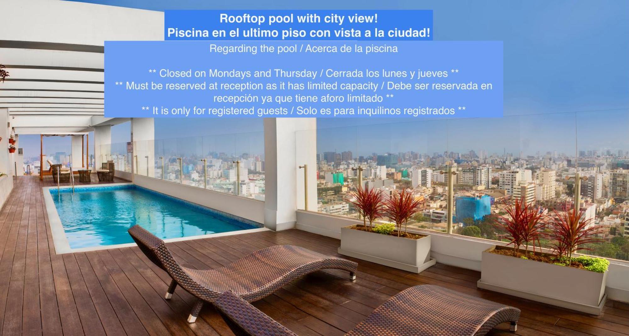 Alu Apartments - Limit With Miraflores Panoramic City View Лима Экстерьер фото