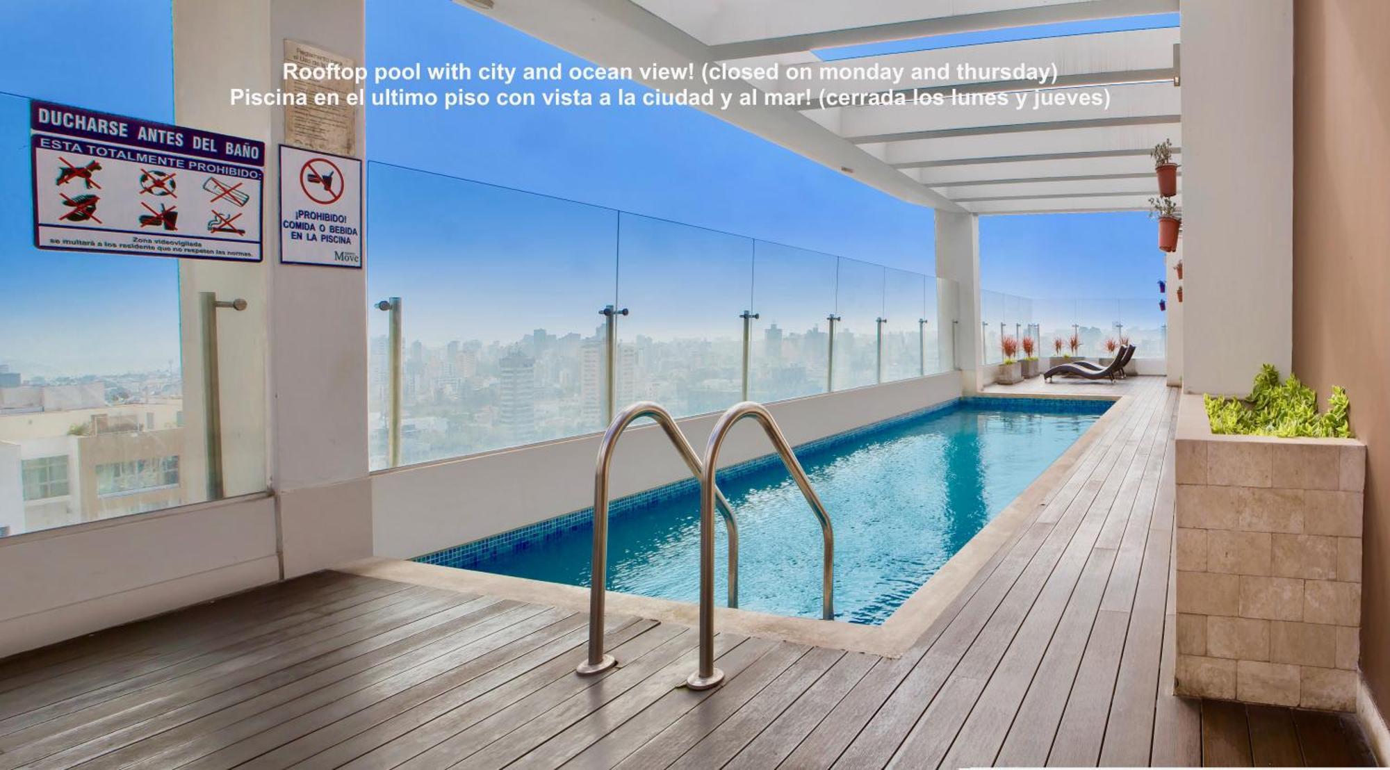 Alu Apartments - Limit With Miraflores Panoramic City View Лима Экстерьер фото